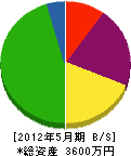 藤田工務店 貸借対照表 2012年5月期