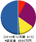 矢野電設工業 貸借対照表 2010年12月期