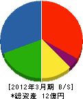 宏電エテック 貸借対照表 2012年3月期