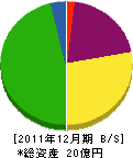 地田 貸借対照表 2011年12月期