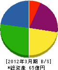 千代田スバック 貸借対照表 2012年3月期