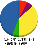 笠井工業 貸借対照表 2012年12月期