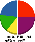 佐藤水道工務店 貸借対照表 2008年6月期