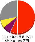 松川電化設備 損益計算書 2011年12月期