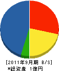 伸栄電設 貸借対照表 2011年9月期