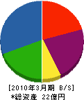伊藤鐵工所 貸借対照表 2010年3月期