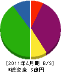 蛭ケ野商事 貸借対照表 2011年4月期