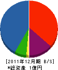 溝端工務店 貸借対照表 2011年12月期