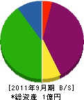 昭和工務店 貸借対照表 2011年9月期