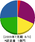 田中設備工業所 貸借対照表 2009年7月期