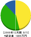 津田板金工業 貸借対照表 2008年12月期