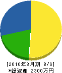 昭和工業所 貸借対照表 2010年3月期