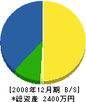 前田畳店 貸借対照表 2008年12月期
