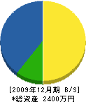 前田畳店 貸借対照表 2009年12月期