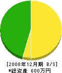 佐藤畳店 貸借対照表 2008年12月期