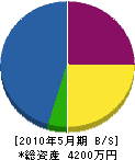 木村電興社 貸借対照表 2010年5月期