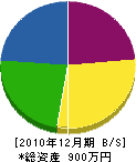 遠藤木材 貸借対照表 2010年12月期