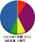 今井住建 貸借対照表 2010年7月期