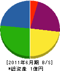 西日本技研 貸借対照表 2011年6月期