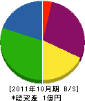 ふじしげ 貸借対照表 2011年10月期
