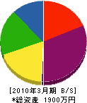 橋本工務店 貸借対照表 2010年3月期