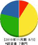 青木電気設計事務所 貸借対照表 2010年11月期