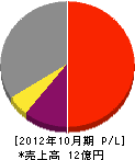 平井工業 損益計算書 2012年10月期