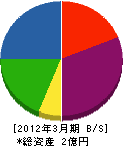 寺田電機工業 貸借対照表 2012年3月期