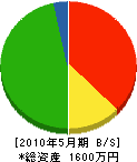 松中電設 貸借対照表 2010年5月期