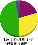鎌倉土木 貸借対照表 2010年8月期