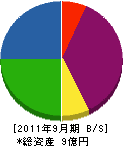 進栄海運建設 貸借対照表 2011年9月期