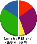 生田 貸借対照表 2011年3月期