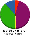 沢村運送 貸借対照表 2012年3月期