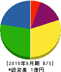 藤田鉄工所 貸借対照表 2010年8月期