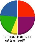 太田電気工事 貸借対照表 2010年9月期