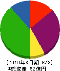 野田自動車工業所 貸借対照表 2010年8月期