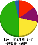 柴田組 貸借対照表 2011年4月期