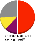 笠松電気 損益計算書 2012年5月期