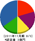 美祢工務店 貸借対照表 2011年11月期