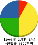増田商店 貸借対照表 2009年12月期