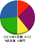 神戸鉄工 貸借対照表 2010年9月期