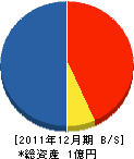 青森県塗装事業（同） 貸借対照表 2011年12月期