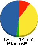 桜井工業 貸借対照表 2011年3月期
