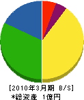 藤井建設 貸借対照表 2010年3月期