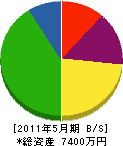 阿久沢工業 貸借対照表 2011年5月期