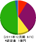 佐藤建業 貸借対照表 2011年12月期