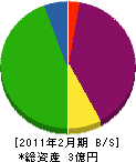 松村自動車商会 貸借対照表 2011年2月期