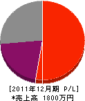 井田工業 損益計算書 2011年12月期