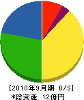 福井県環境保全（業） 貸借対照表 2010年9月期