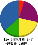 阪神水道工業 貸借対照表 2010年5月期